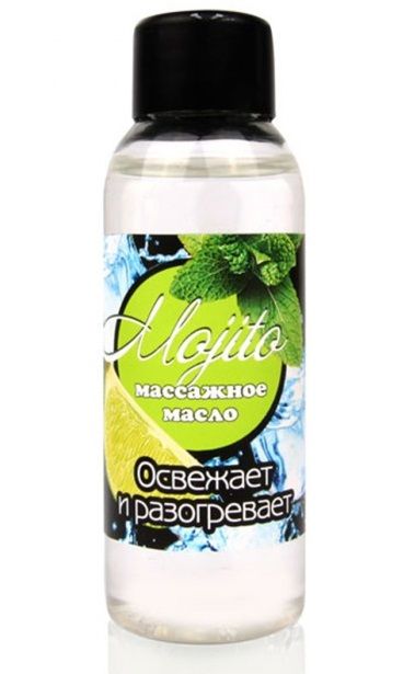 Массажное масло для тела Mojito с ароматом лайма - 50 мл. - Биоритм - купить с доставкой в Энгельсе