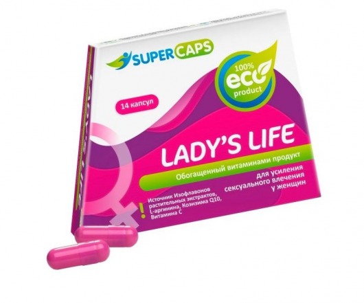 Возбуждающие капсулы Ladys Life - 14 капсул (0,35 гр.) - SuperCaps - купить с доставкой в Энгельсе