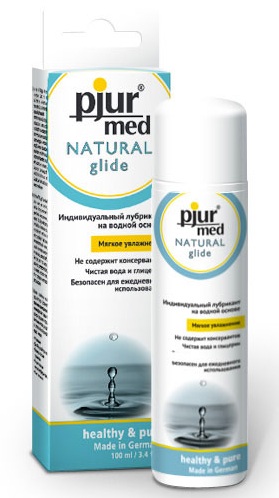 Нейтральный лубрикант на водной основе pjur MED Natural glide - 100 мл. - Pjur - купить с доставкой в Энгельсе