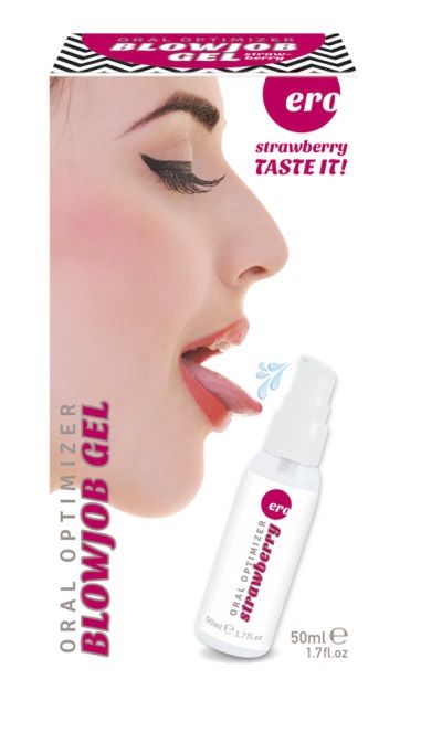 Увлажняющий гель для орального секса с ароматом клубники - 50 мл. - Ero - купить с доставкой в Энгельсе