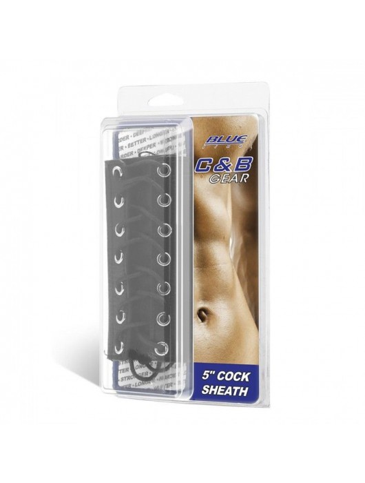 Сбруя на член на шнуровке 5  Cock Sheath - BlueLine - купить с доставкой в Энгельсе