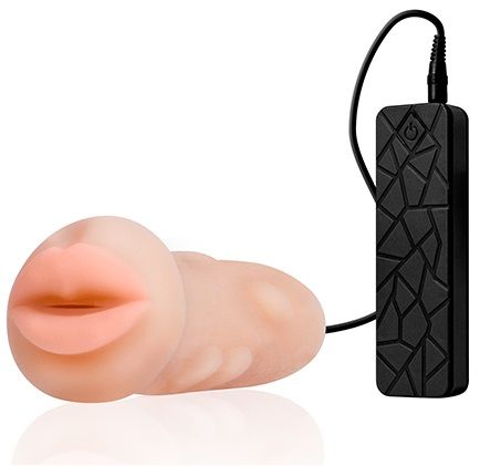 Мастурбатор-ротик с вибрацией REALSTUFF VIBRATING MASTURBATOR MOUTH - Dream Toys - в Энгельсе купить с доставкой