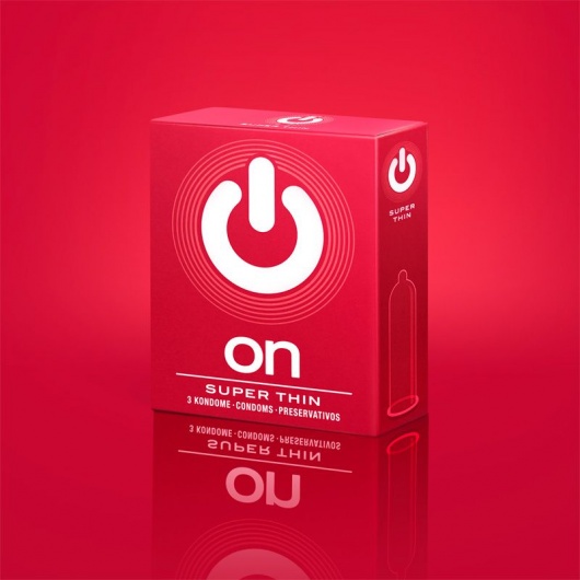 Супертонкие презервативы ON) Super Thin - 3 шт. - ON) - купить с доставкой в Энгельсе