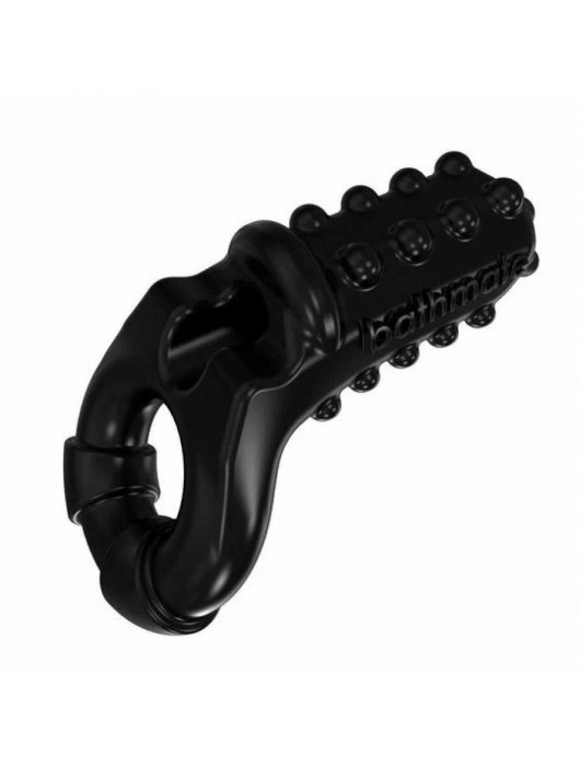 Чёрное эрекционное виброкольцо Tickle - Bathmate - в Энгельсе купить с доставкой