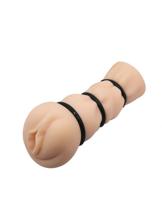 Мастурбатор-вагина с уплотняющими кольцами Baile Crazy Bull - Baile - в Энгельсе купить с доставкой