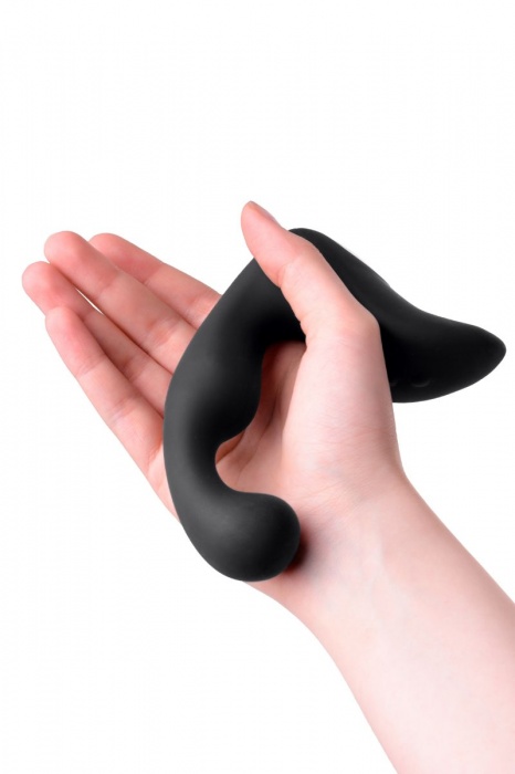 Чёрный изогнутый вибростимулятор простаты Erotist - Erotist Adult Toys - в Энгельсе купить с доставкой