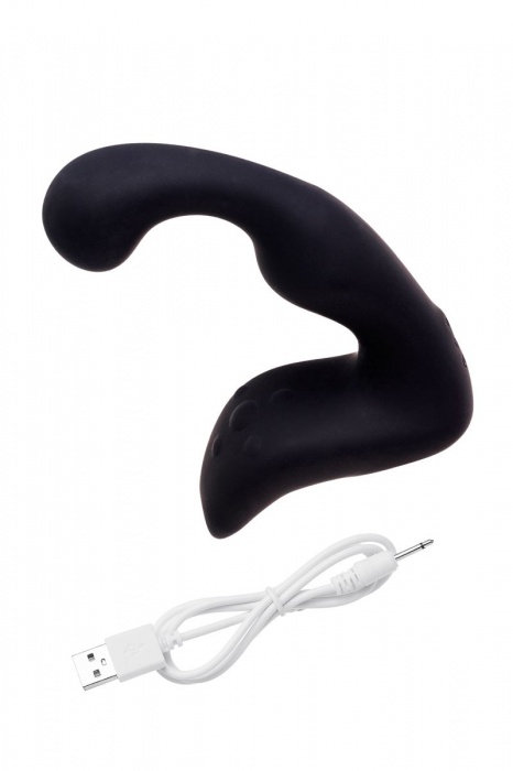 Чёрный изогнутый вибростимулятор простаты Erotist - Erotist Adult Toys - в Энгельсе купить с доставкой