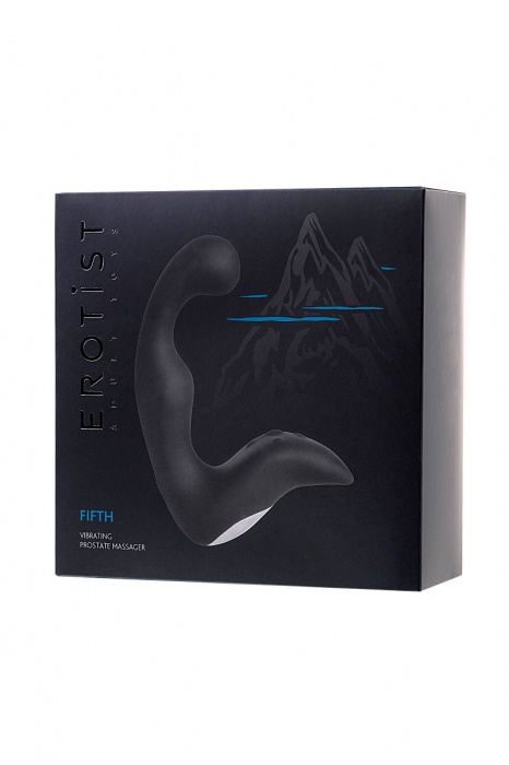 Чёрный изогнутый вибростимулятор простаты Erotist - Erotist Adult Toys - в Энгельсе купить с доставкой