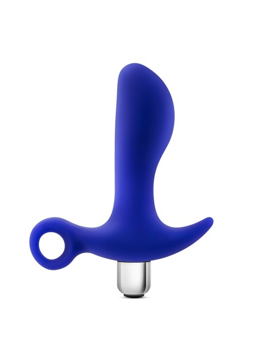 Синий стимулятор простаты с ручкой-кольцом Performance Prostimulator 02 - Blush Novelties - в Энгельсе купить с доставкой