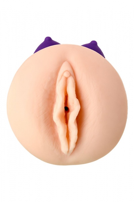 Двухсторонний мастурбатор JOS YARA в фиолетовой колбе - JOS - в Энгельсе купить с доставкой