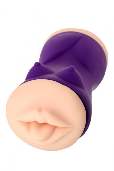 Двухсторонний мастурбатор JOS YARA в фиолетовой колбе - JOS - в Энгельсе купить с доставкой