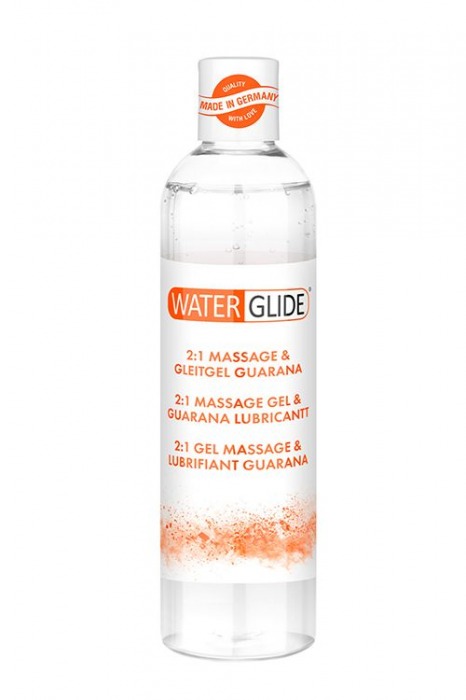 Гель-смазка 2-в-1 MASSAGE   LUBRICANT GUARANA - 300 мл. - Waterglide - купить с доставкой в Энгельсе