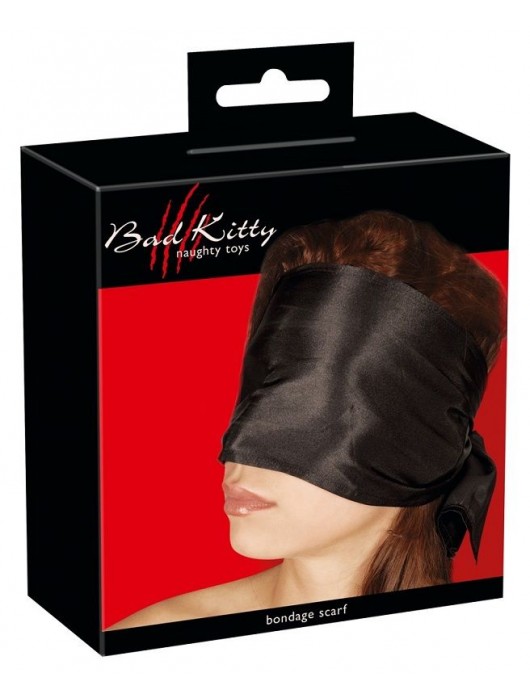 Широкая повязка-шарф на глаза Bad Kitty Bondage Scarf - Orion - купить с доставкой в Энгельсе