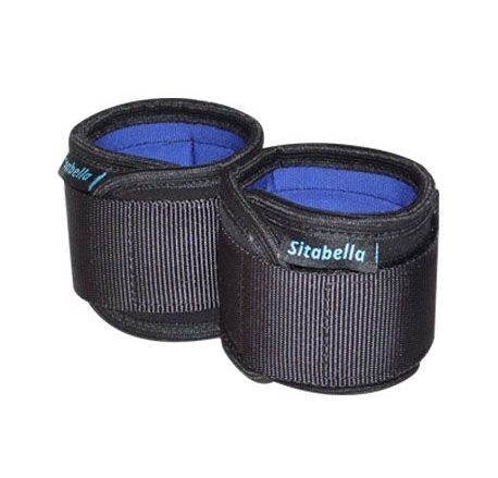 Неопреновые черно-синие наручники - Sitabella - купить с доставкой в Энгельсе