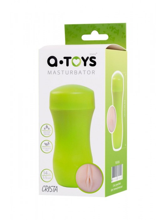 Мастурбатор-вагина A-Toys в зеленой колбе - A-toys - в Энгельсе купить с доставкой