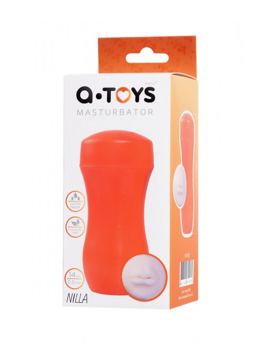 Мастурбатор-ротик A-Toys в оранжевой колбе - A-toys - в Энгельсе купить с доставкой