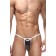 Черно-белые откровенные трусы-стринги - La Blinque купить с доставкой