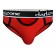Красные мужские трусы-брифы с вырезом - Darkzone купить с доставкой