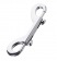 Серебристый двухсторонний карабин TOYFA Metal - ToyFa - купить с доставкой в Энгельсе
